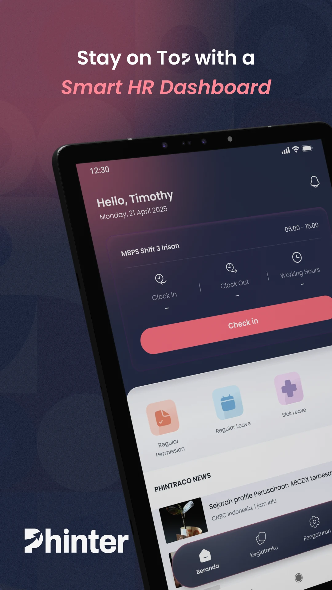 Phinter Mobile screenshot